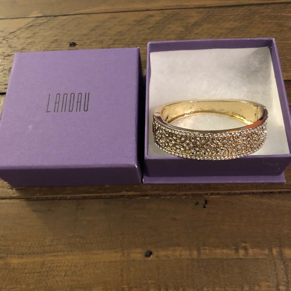 - Landau gold cuff bracelet